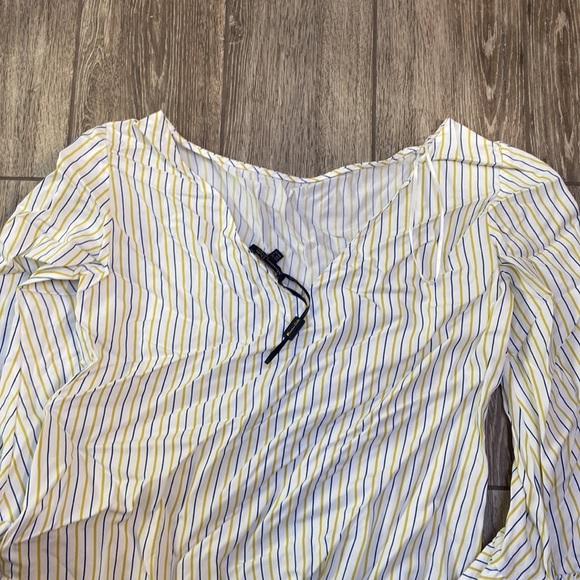 2/$15 Long Sleeve Striped Blouse - Picture 4 of 4